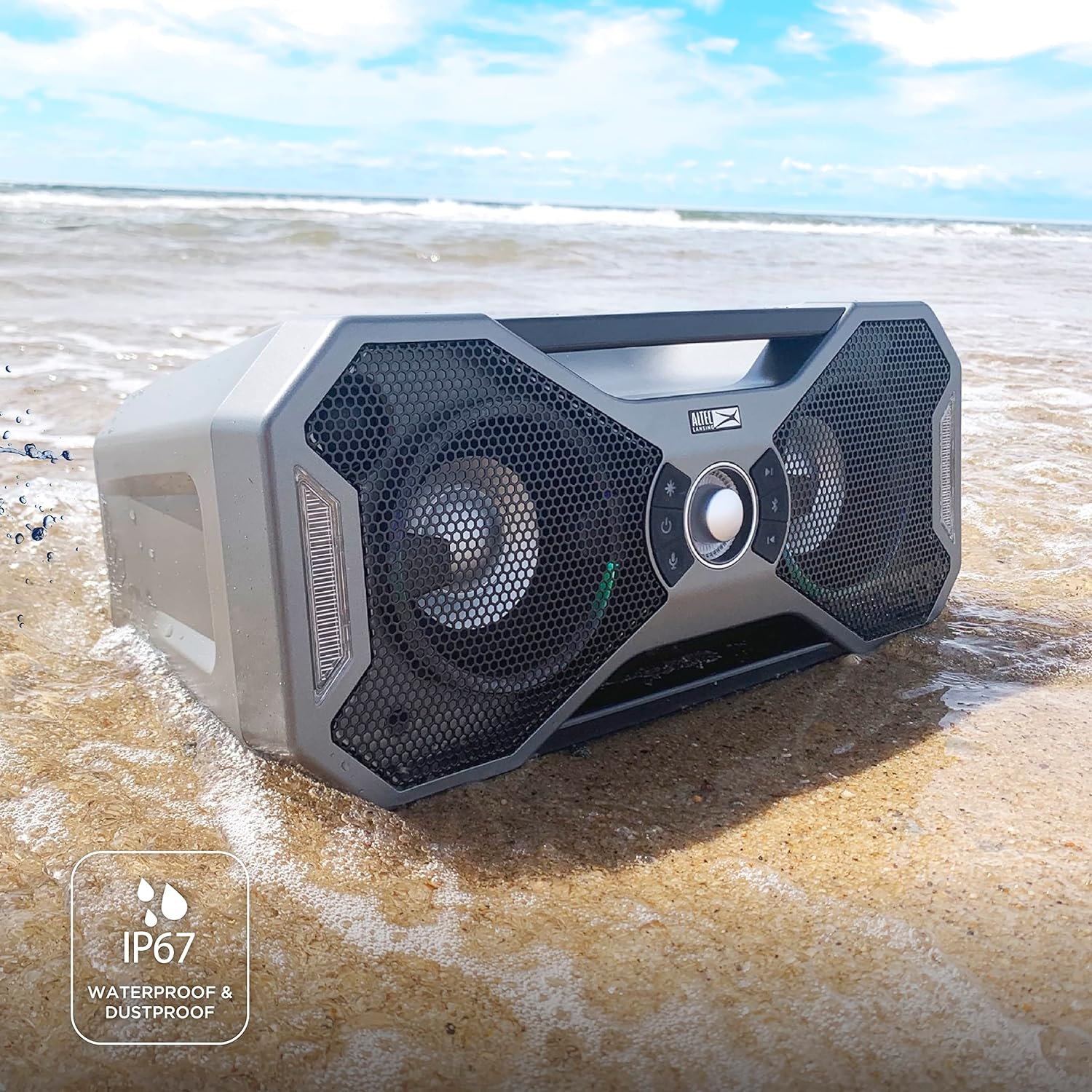 Altec Lansing IMW997-STL Mix 2.0 Bluetooth Speaker - Gray (Refurbished)