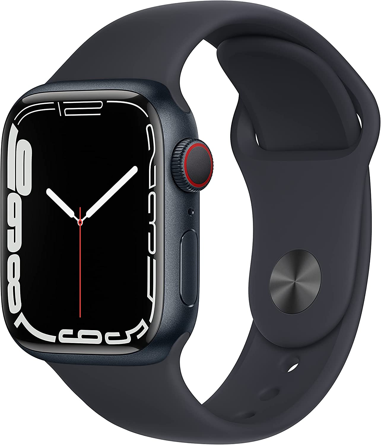 Apple Watch Series 7 (2021) 41mm GPS + Cellular - Midnight Aluminum Case & Black Sport Band (Certified Refurbished)