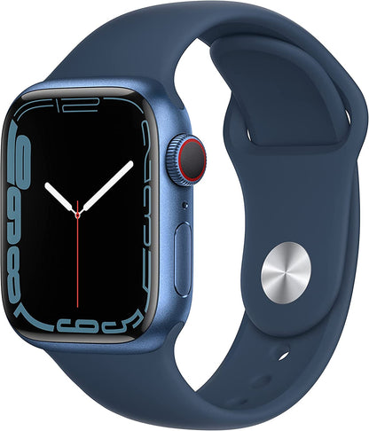 Apple Watch Series 7 (GPS + LTE) 41mm Blue Aluminum Case &amp; Abyss Blue Sport Band (Pre-Owned)