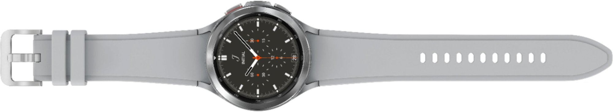 Samsung Galaxy Watch4 Classic Smartwatch 46mm LTE Silver with Gray Sport Band (Pre-Owned)
