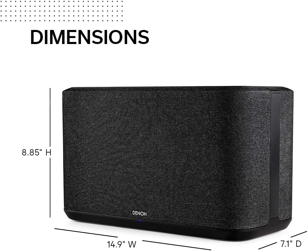 Denon Home 350 Wireless Speaker w/ HEOS Built-in AirPlay 2 and Bluetooth - Black (Refurbished)