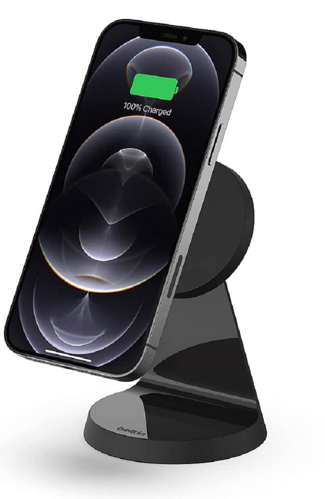 Belkin BOOSTCHARGE Magnetic Wireless Charger Stand - Black (Refurbished)