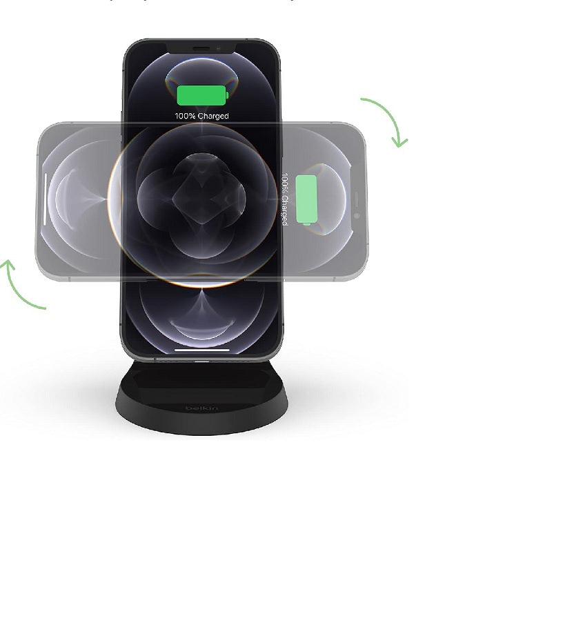 Belkin BOOSTCHARGE Magnetic Wireless Charger Stand - Black (Pre-Owned)