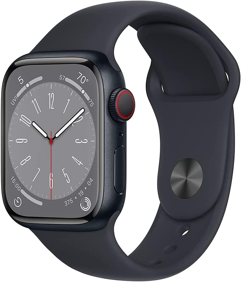 Apple Watch Series 8 GPS + LTE 45MM Graphite Aluminum Case Midnight Sport Band (Refurbished)