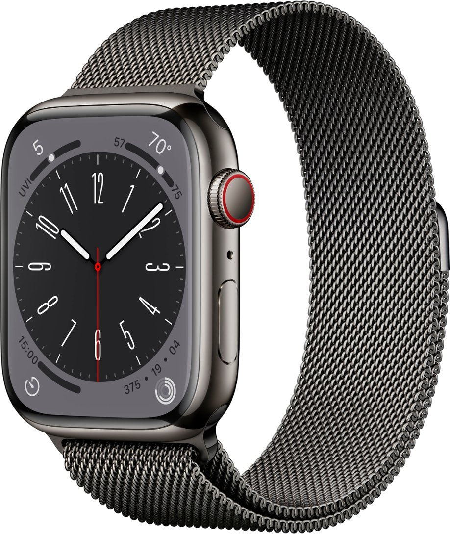 Apple Watch Series 8 (GPS+LTE) 45MM Graphite Stainless Steel Case Milanese Loop (Used)