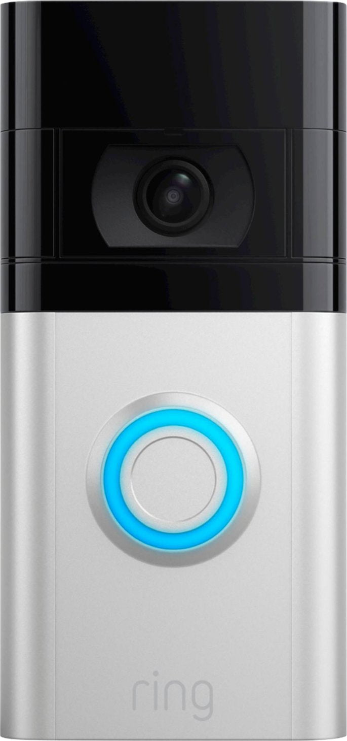 Ring Video Doorbell 4 Smart WiFi Video Doorbell Wired/Battery Operated - Satin Nickel (Refurbished)