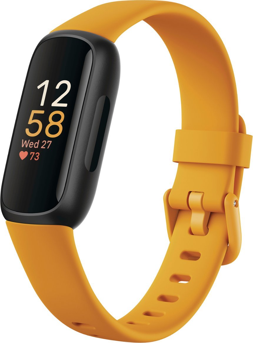 Fitbit Inspire 3 Health & Fitness Tracker with Stress Management - Morning Glow (Refurbished)