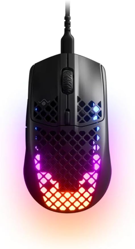 SteelSeries Aerox 3 Light 8500 CPI TrueMove Core Optical Sensor Wired Gaming Mouse - Black (Refurbished)