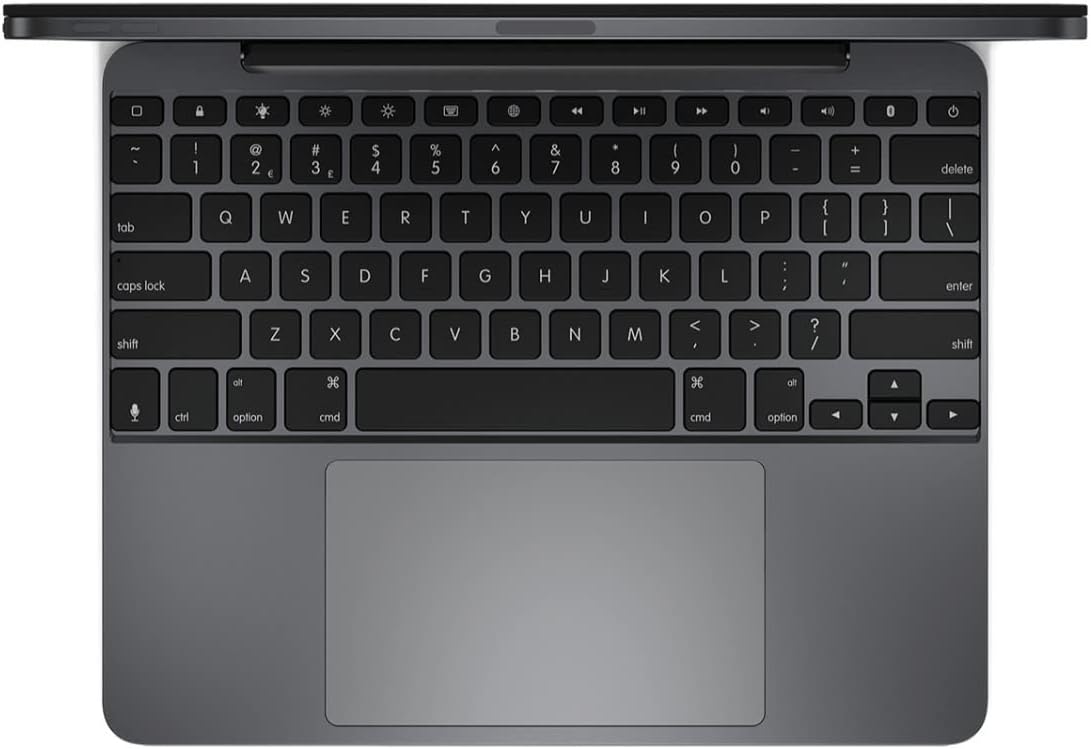 Brydge 12.9 MAX+ Wireless Keyboard for iPad Pro 12.9-inch 3, 4, & 5 - Space Gray (Refurbished)