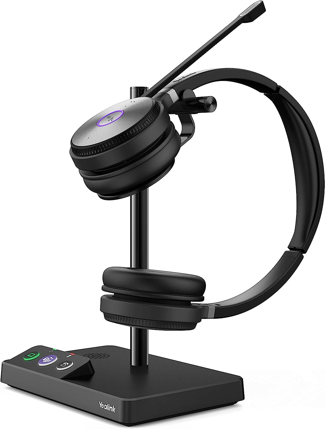 Yealink WH62 Dual UC DECT Wireless Headset with Microphone - Black (Certified Refurbished)