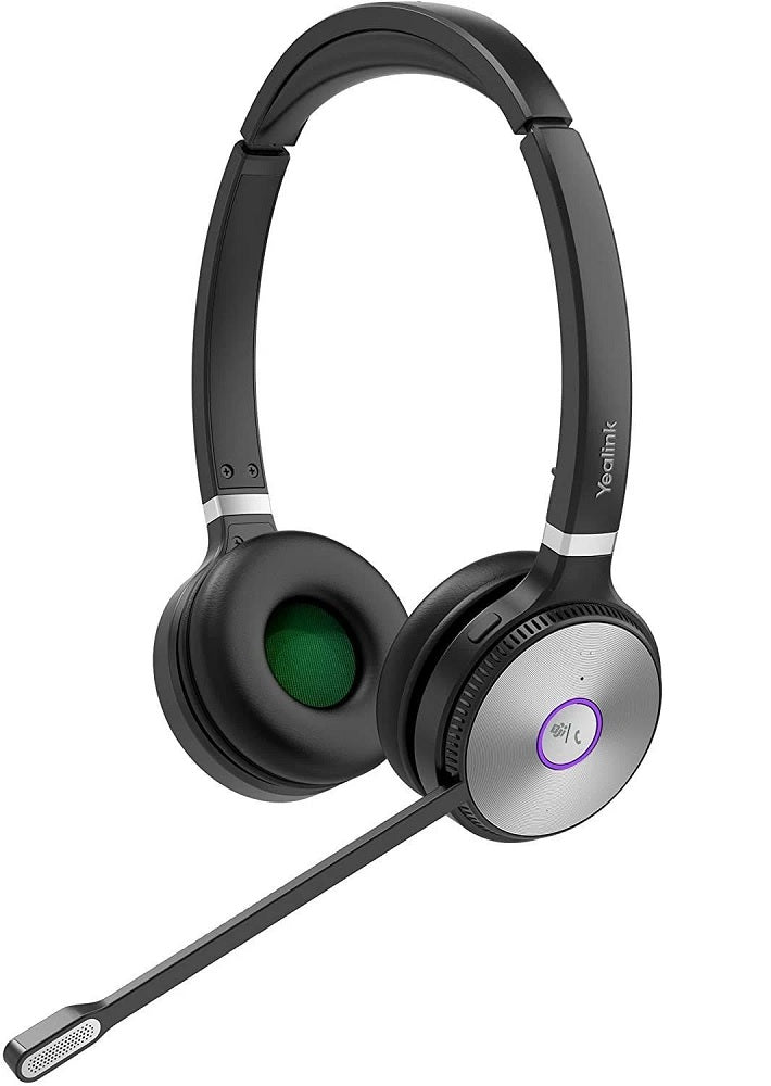 Yealink WH62 Dual UC DECT Wireless Headset with Microphone - Black (Certified Refurbished)