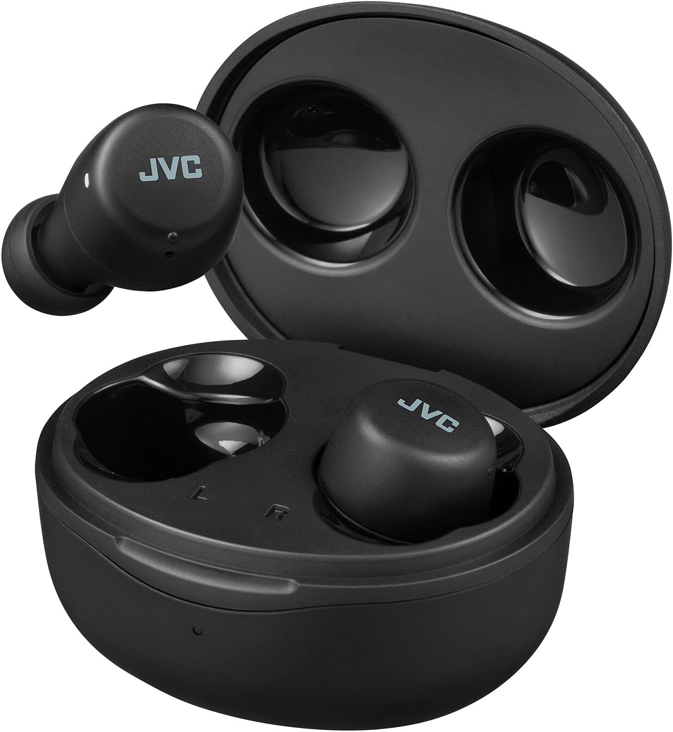 JVC Gumy HAA5TB Mini True Wireless Water Resistant In-Ear Headphones -  Black (Refurbished)