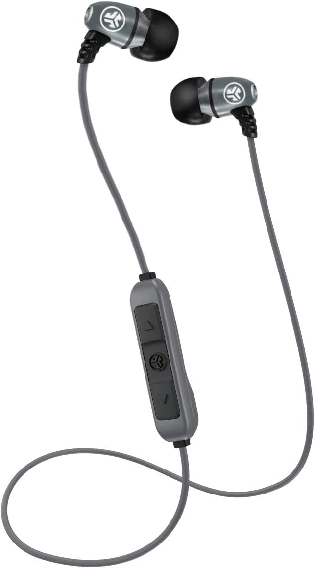 JLab METALBT-GM-BOX Metal Wireless Rugged Sweat Proof Earbuds - Gunmetal Grey (Refurbished)