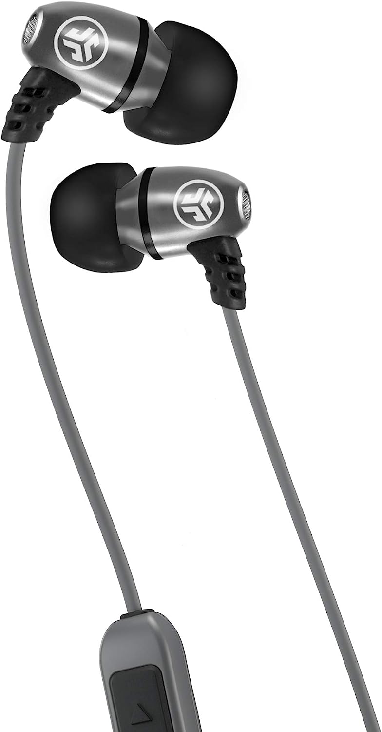 JLab METALBT-GM-BOX Metal Wireless Rugged Sweat Proof Earbuds - Gunmetal Grey (Refurbished)