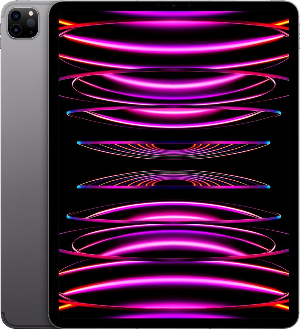 Apple iPad Pro 6 (2022)(12.9) - 2TB, Unlocked All Carriers - Space Gray (Renewed)