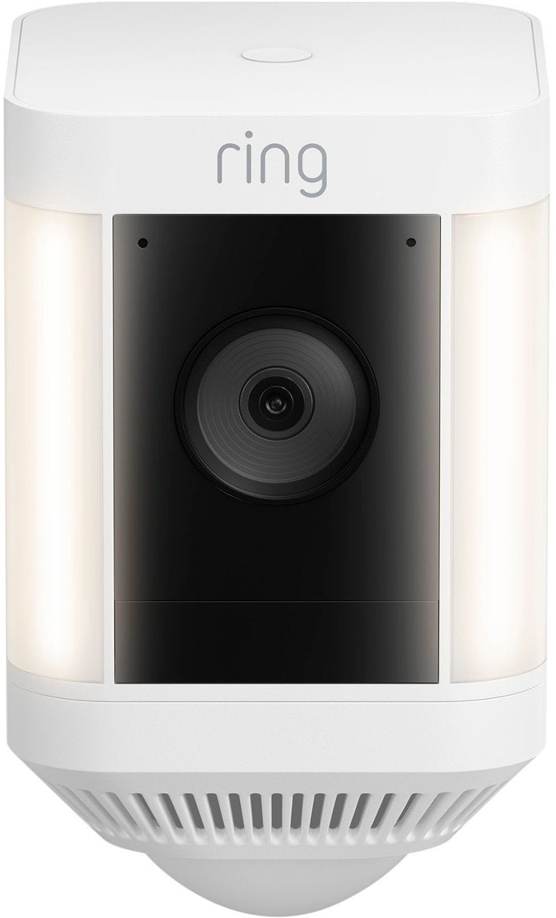 Ring Spotlight Cam Plus Outdoor Wireless 1080p Battery Camera - White (Refurbished)