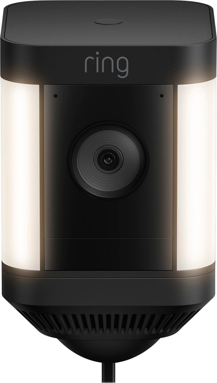 Ring Spotlight Cam Plus Outdoor/Indoor 1080p Plug-In Surveillance Camera - Black (Refurbished)