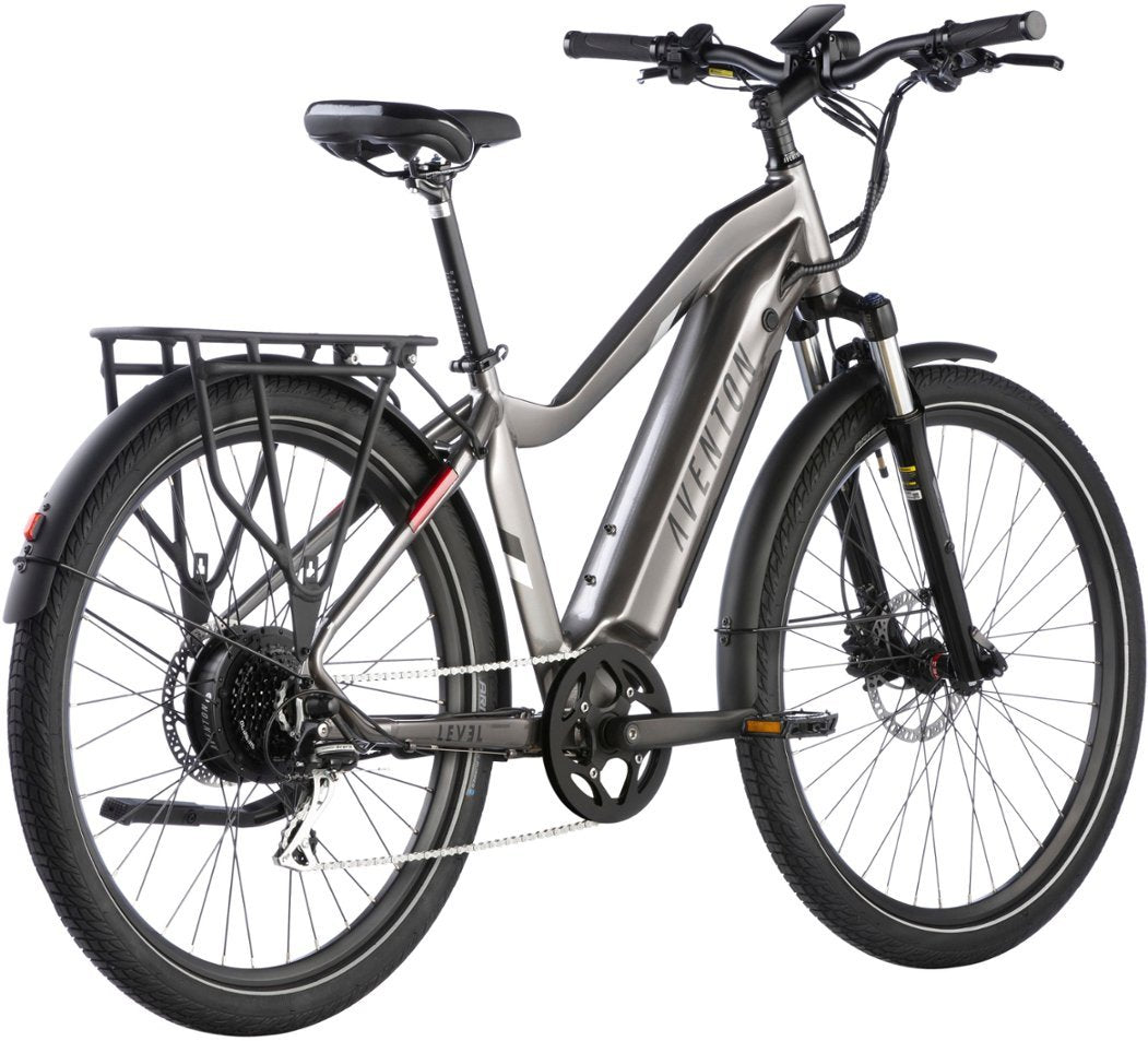 Aventon Level.2 Commuter Step-Over eBike w/ up to 60 miles Range - Clay Grey (Refurbished)