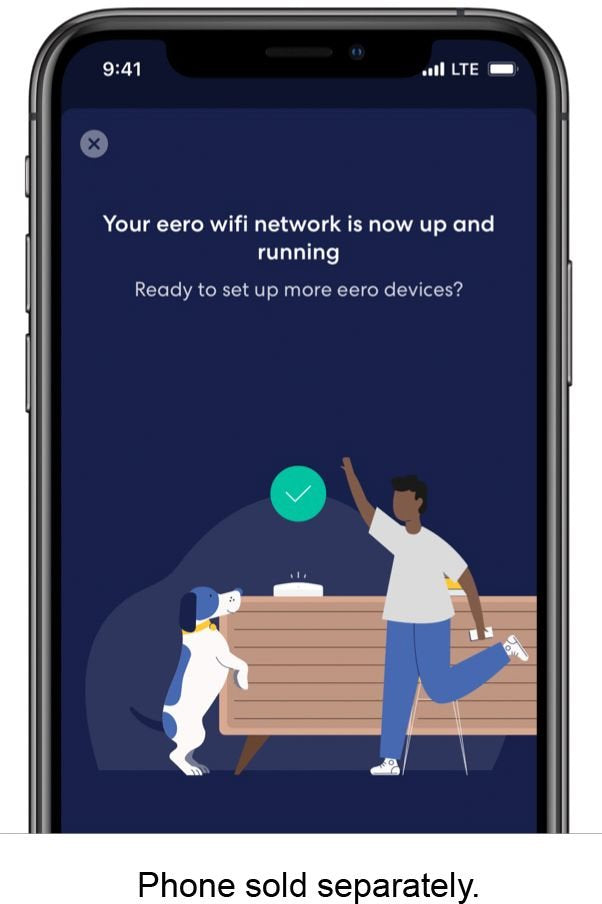 Amazon eero 6+ Dual Band Mesh Wi-Fi 6 Router - White (Refurbished)