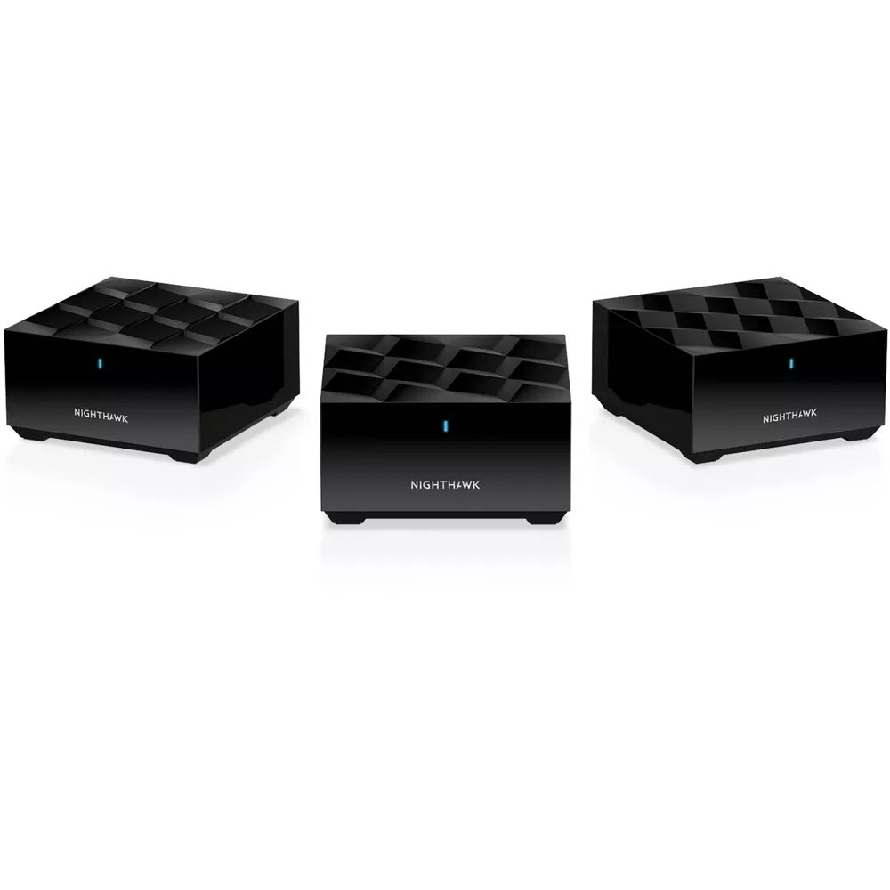 NETGEAR Nighthawk AX1800 Dual-Band Mesh Wi-Fi System (3-pack) - Black (Refurbished)