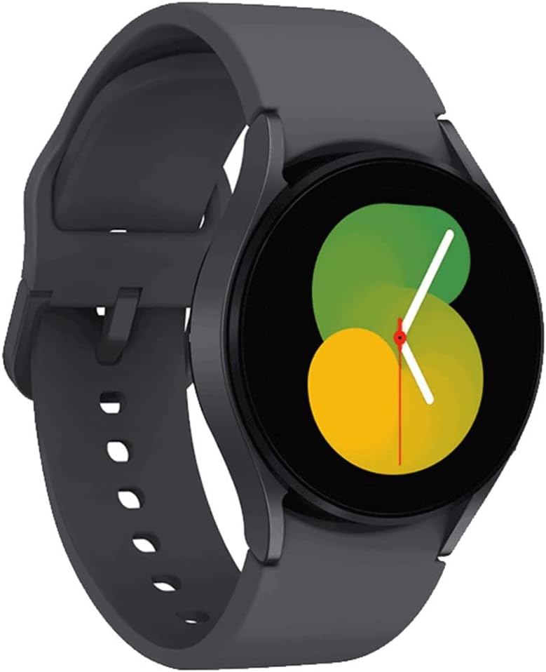 Samsung Galaxy Watch 5 (Bluetooth, 40mm) Graphite Graphite Rubber Band (Renewed)