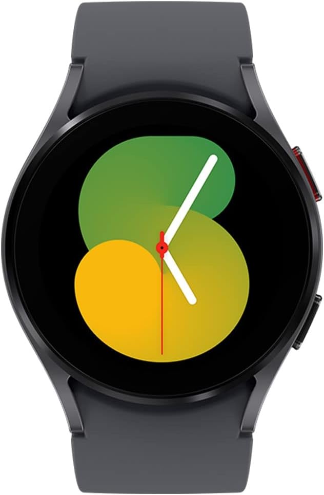 Samsung Galaxy Watch 5 (Bluetooth, 40mm) Graphite Graphite Rubber Band (Renewed)