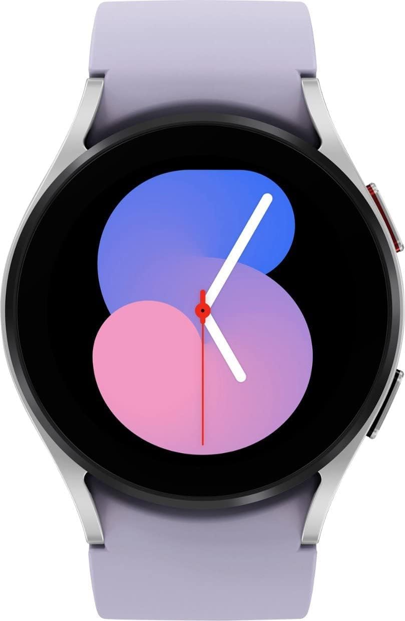Samsung Galaxy Watch 5 40mm (Wi-FI + 4G LTE) Silver Purple Rubber Band (Refurbished)