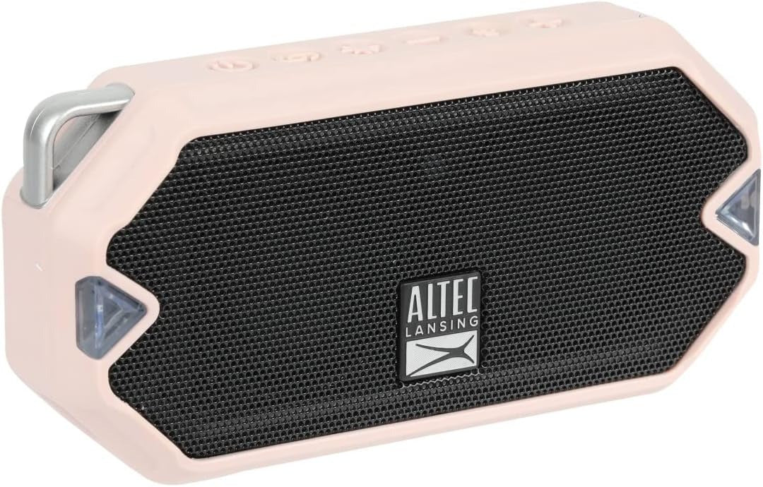 Altec Lansing HydraMini Everything Proof Speaker - Petal Pink (Renewed)