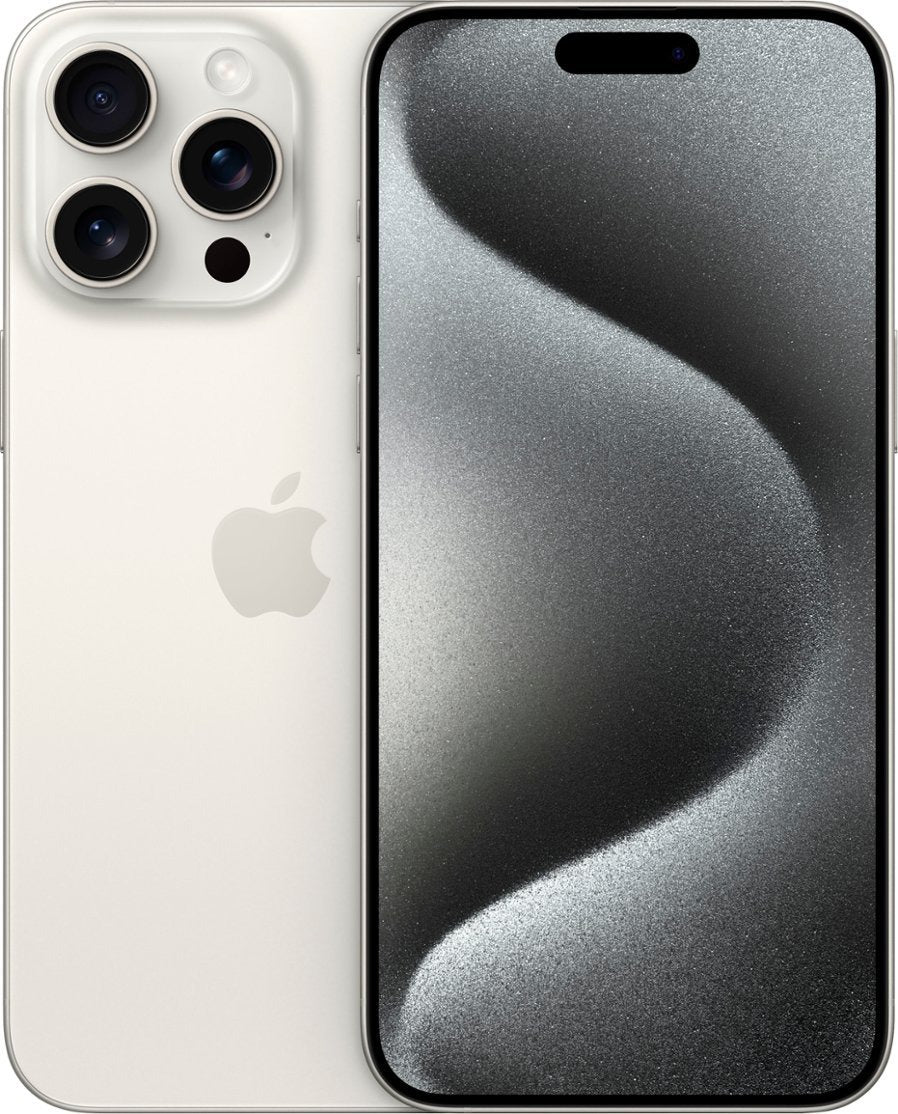 Apple iPhone 15 Pro Max 512GB (AT&amp;T Locked) - White Titanium (Used)