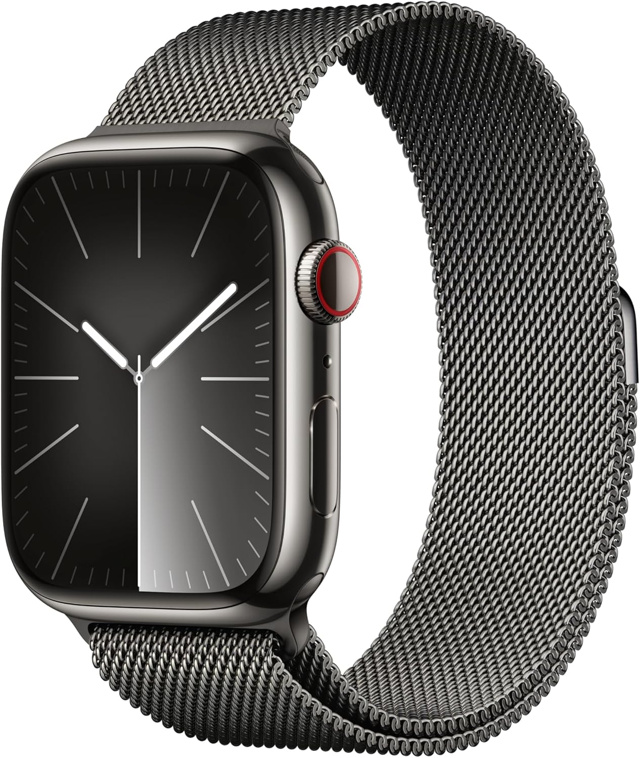 Apple Watch Series 9 (GPS + LTE) 45MM Graphite Stainless Steel & Milanese Loop (Refurbished)