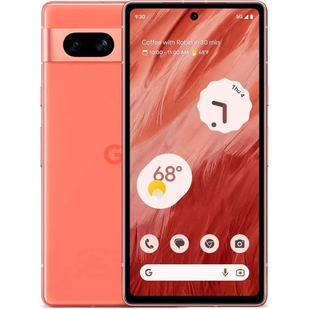 Google Pixel 7a 128GB (Unlocked) - Coral (Refurbished)