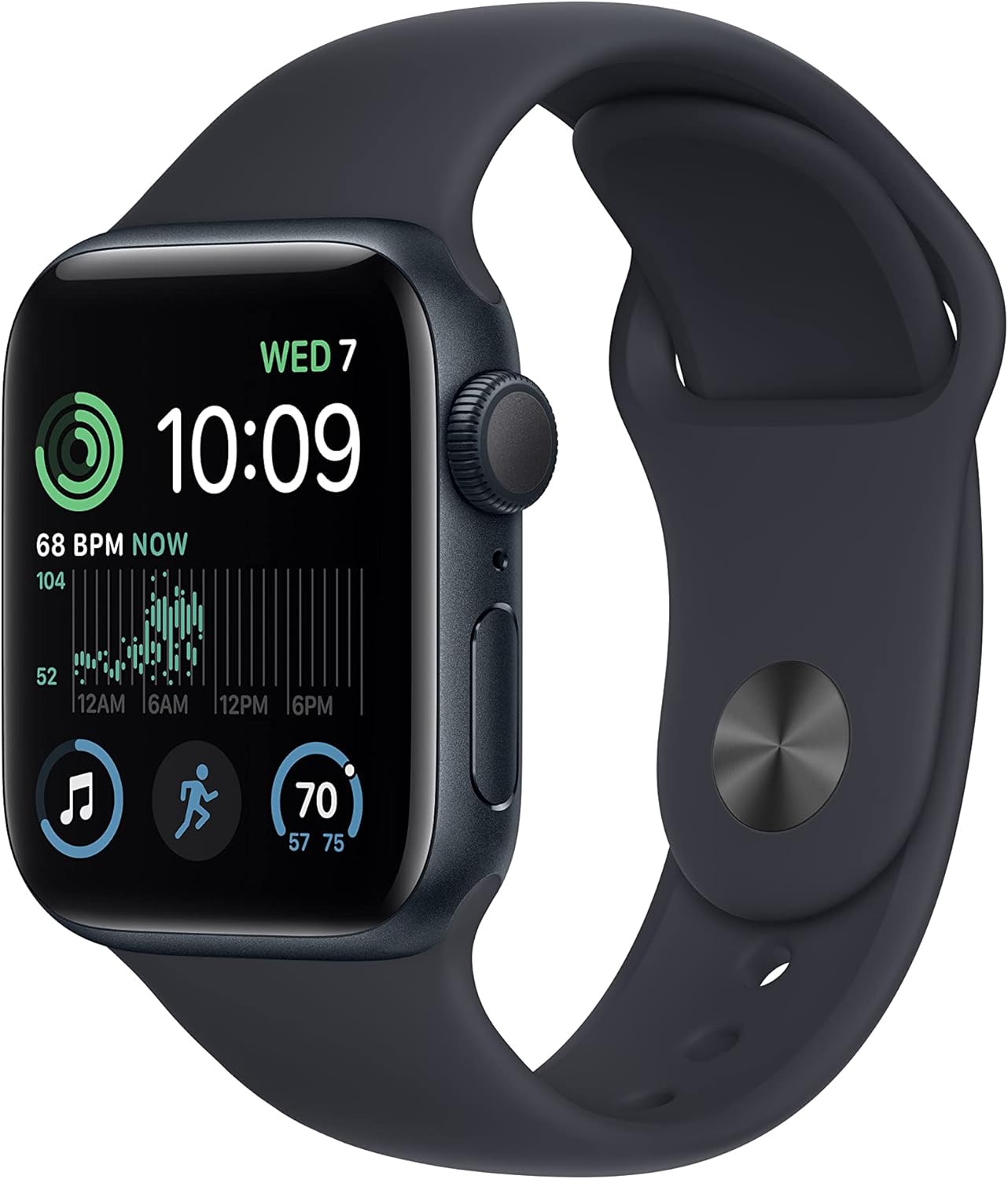 Apple Watch Series SE (2nd Gen) (GPS) 40mm Midnight Aluminum Case & Sport Band (Used)