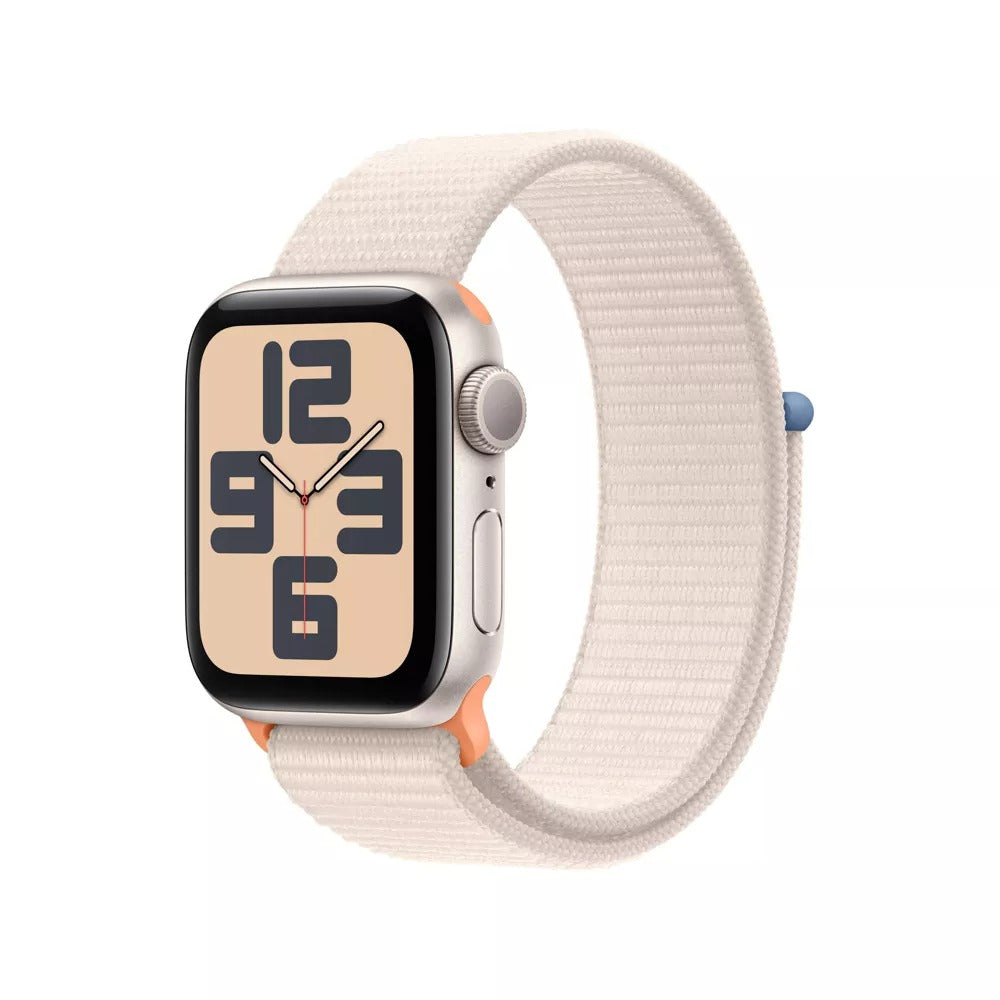 Apple Watch Series SE 2nd Gen (GPS) 40MM Starlight Aluminum Case Starlight Sport Loop (Refurbished)