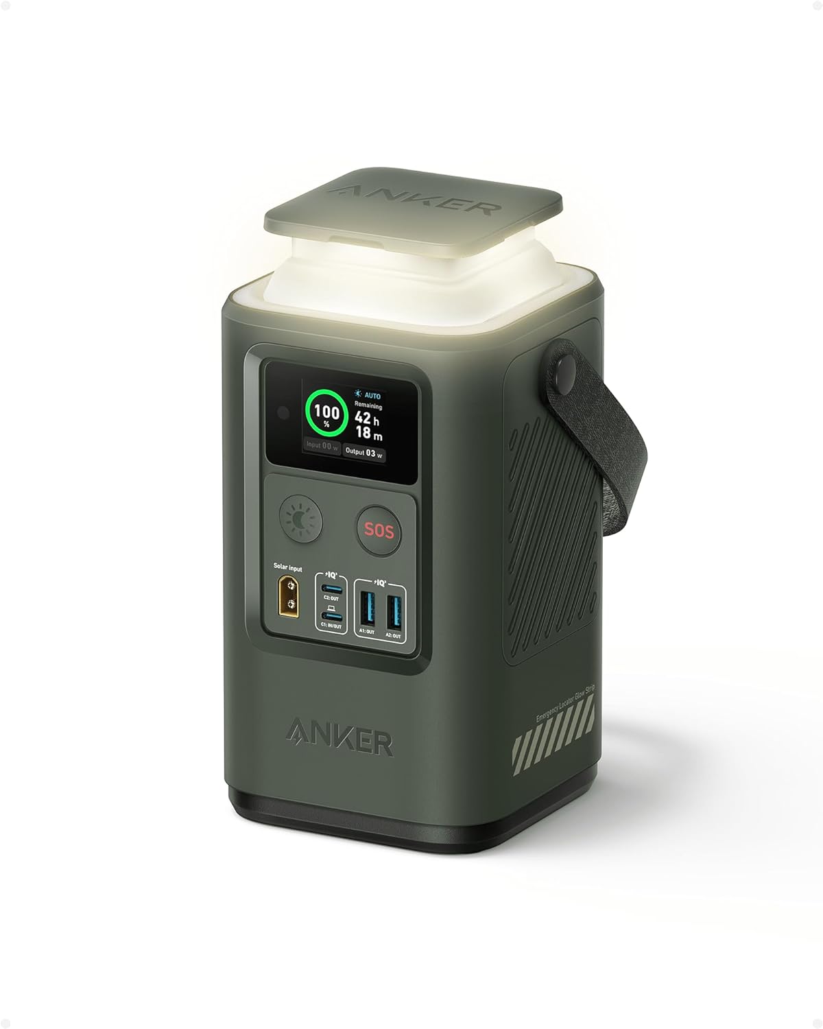 Anker 548 Power Bank 60,000mAh (PowerCore Reserve 192WH) - Army Green (Certified Refurbished)