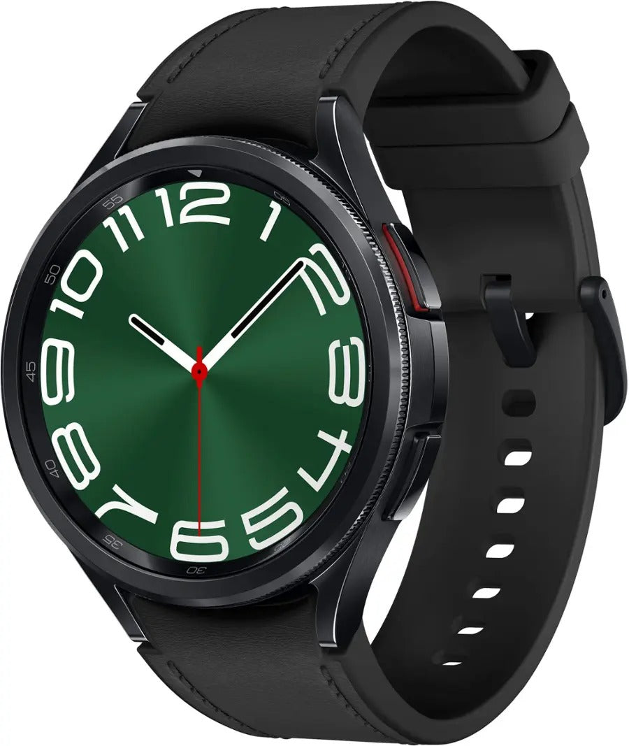 Samsung Galaxy Watch 6 Classic 47mm (Bluetooth) Black Hybrid Eco-Leather Band (Used)