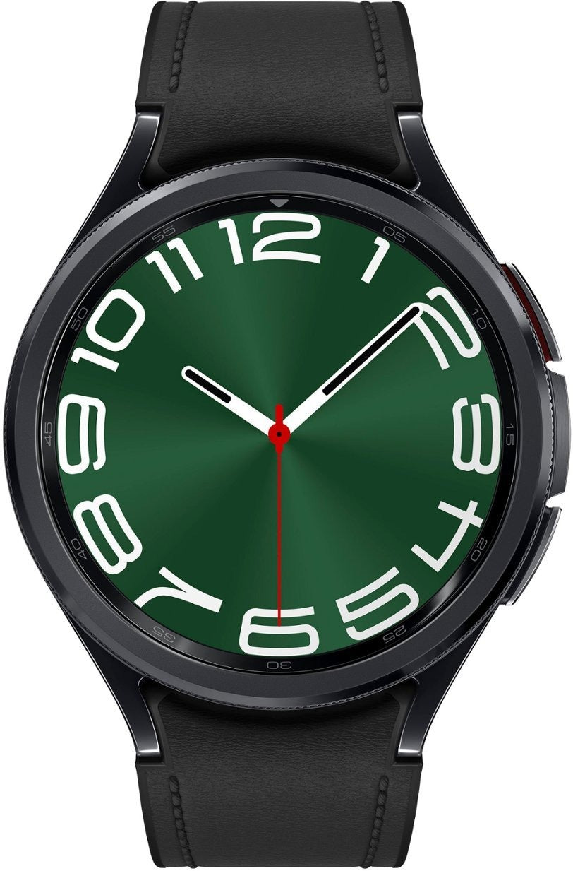 Samsung Galaxy Watch 6 Classic (Wifi + 4G LTE) 47mm Black Black Hybrid Eco-Leather Band (Refurbished)