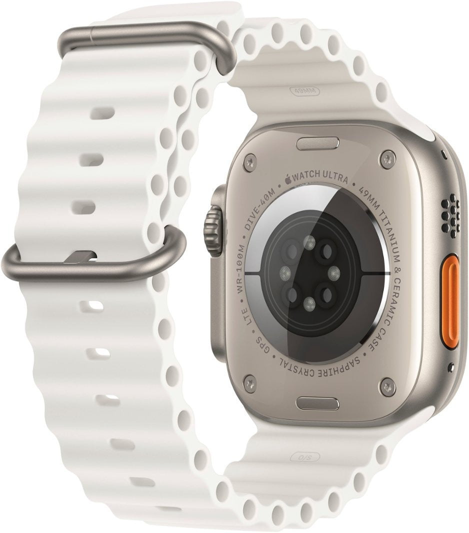 Apple Watch Ultra 2 (GPS + Cellular) 49mm - Titanium Case & White Ocean Band (Refurbished)