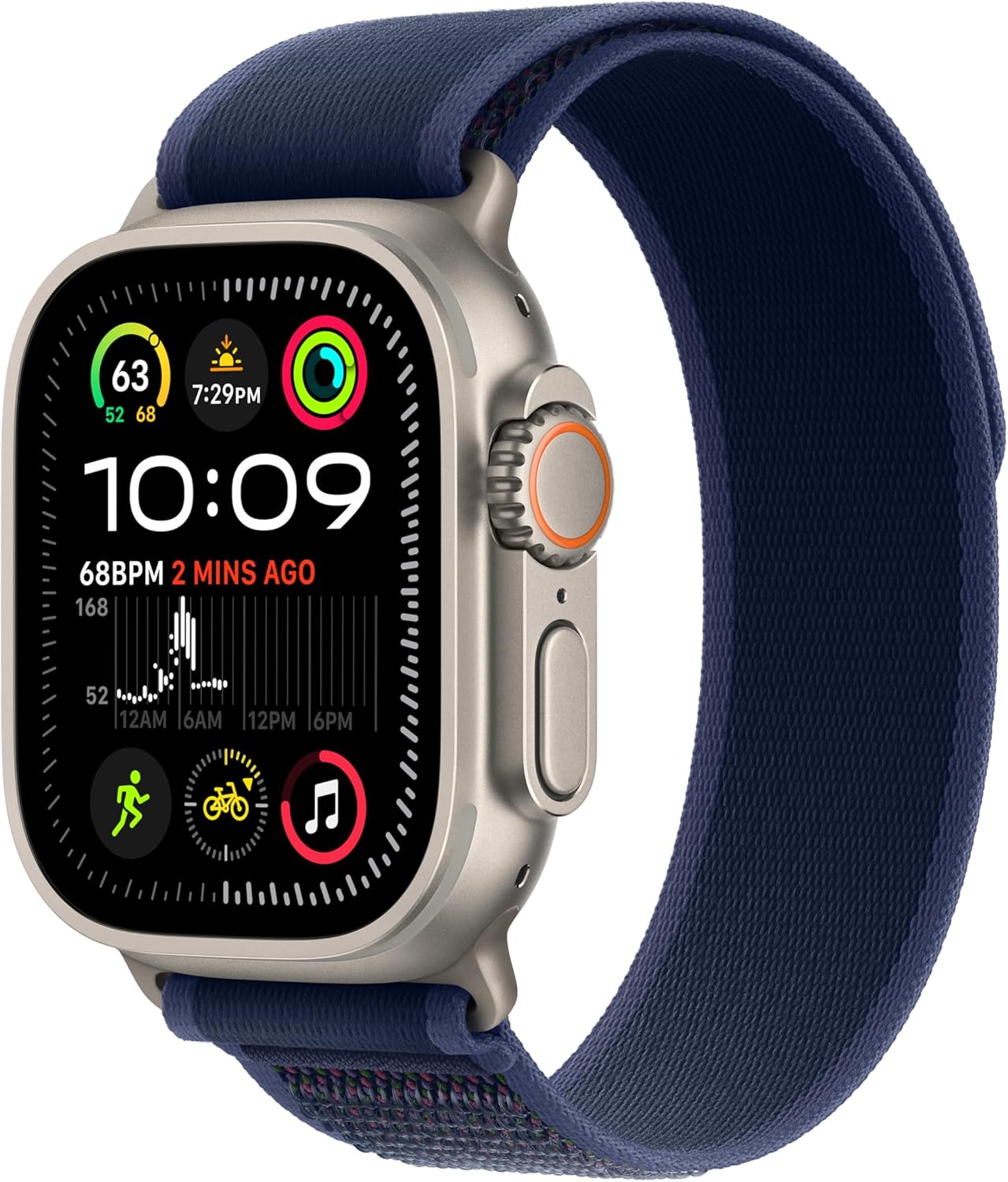 Apple Watch Ultra 2 (GPS + LTE) 49MM Titanium Case Blue Trail Loop (Refurbished)