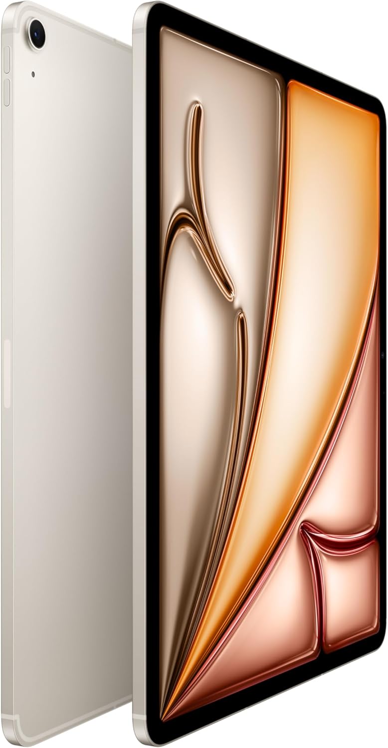 Apple iPad Air 13" (7th Gen, M3) 256GB(Wifi + Unlocked LTE) - Starlight (Certified Refurbished)
