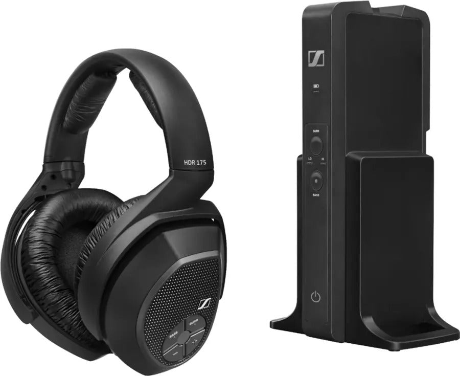Sennheiser Wireless Headphone System for TV Listening with Bass Boost - Black (Refurbished)