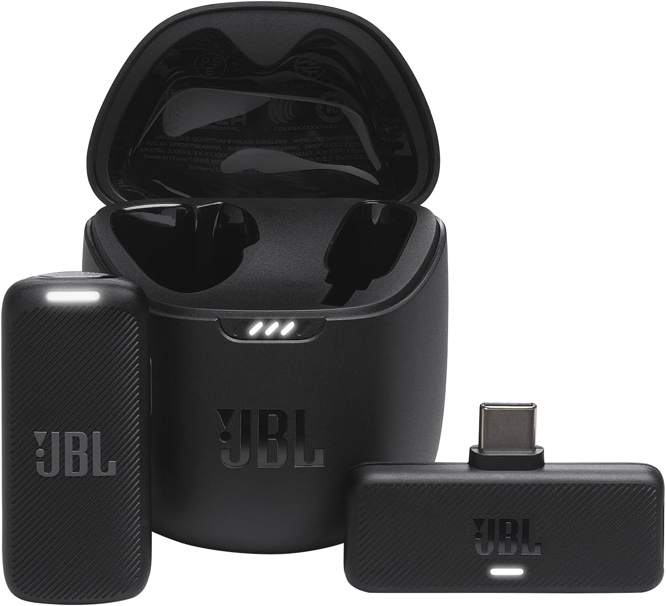 JBL Quantum Stream Wireless USB-C - Wearable Wireless Streaming Microphone - Black (Refurbished)
