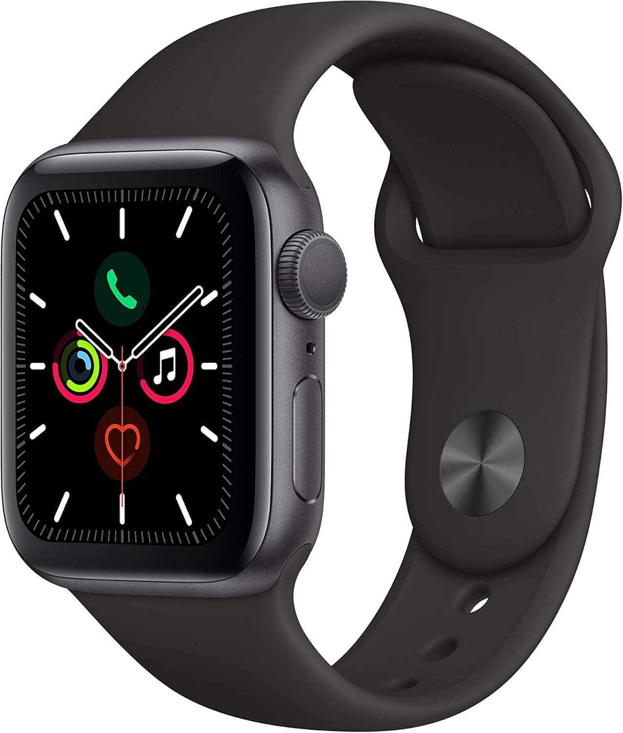 Apple Watch Series 4 (GPS) 44mm Space Gray Aluminum Case Black Sport Loop (Refurbished)