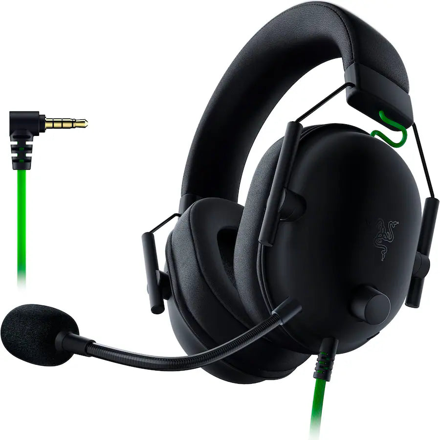 Razer BlackShark V2 X Wired Over-the-Ear Gaming Headset for PC, PlayStation, Switch, and Xbox One - Black (Refurbished)