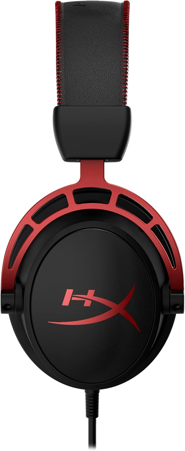 HyperX Cloud Alpha Wired Gaming Headset for PC, PS5, and PS4 - Black/Red (Refurbished)