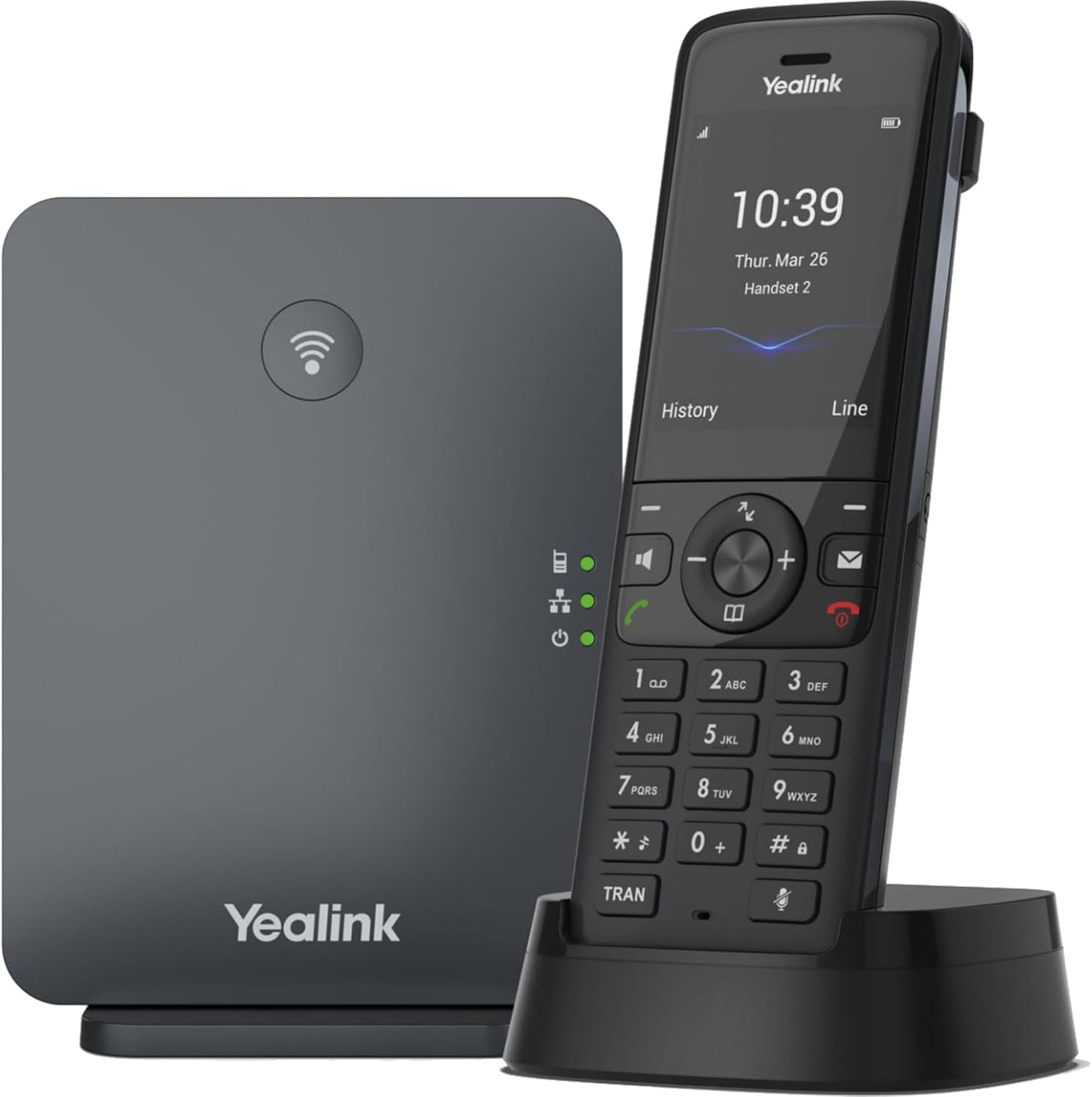 Yealink W70B DECT IP Base Station & Wireless Handset - Classic Gray (Used)