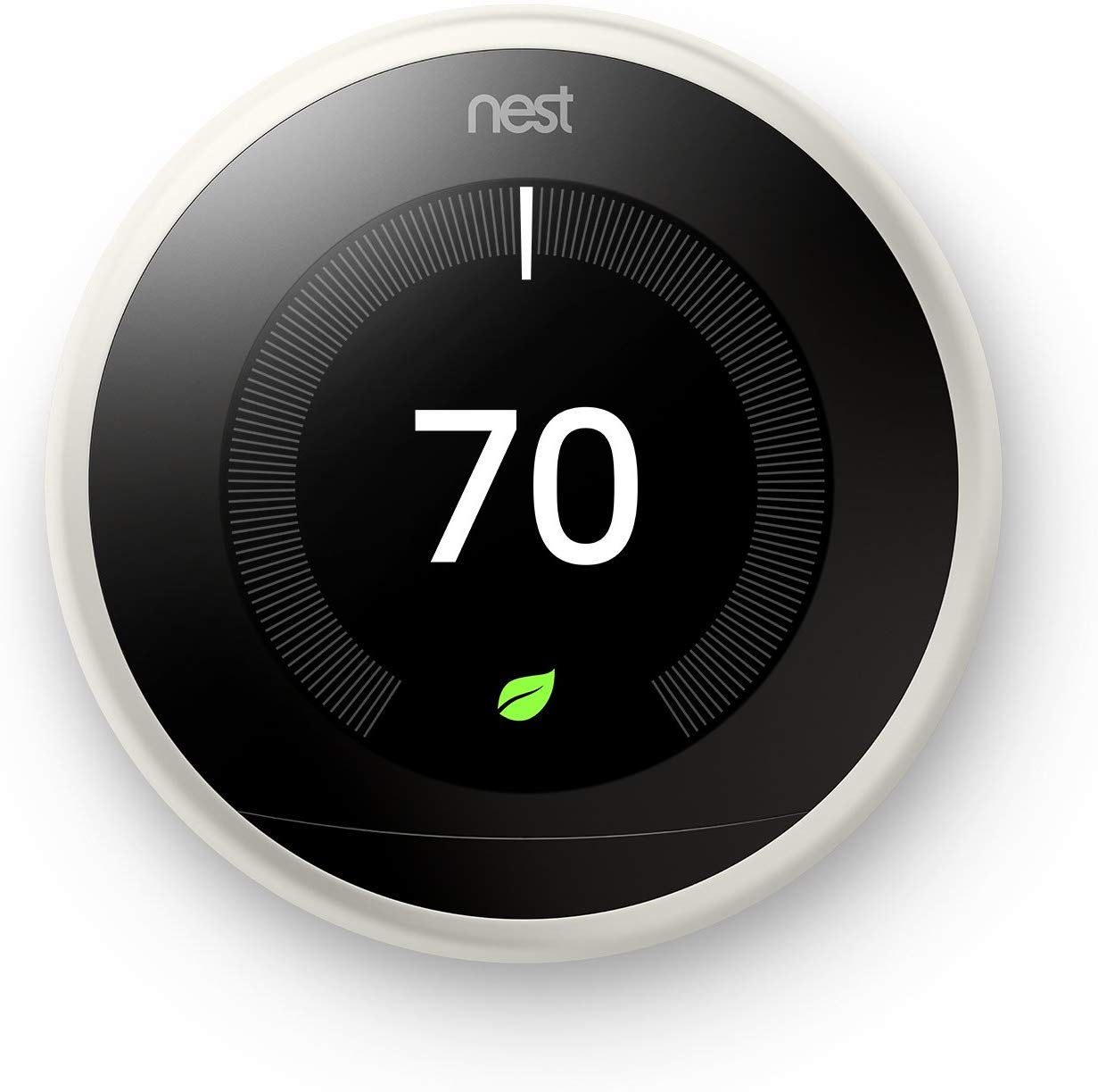 Google - Nest Learning Thermostat, 3rd Generation - White (Refurbished)