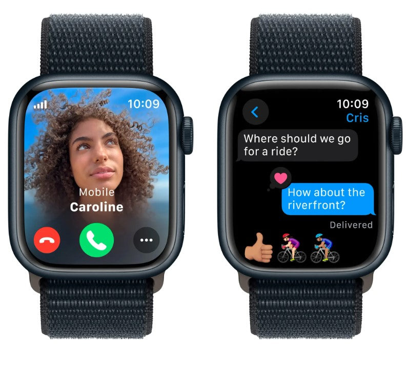 Apple Watch Series 9 (GPS) 41MM Midnight Aluminum Case Midnight Sport Loop (Renewed)