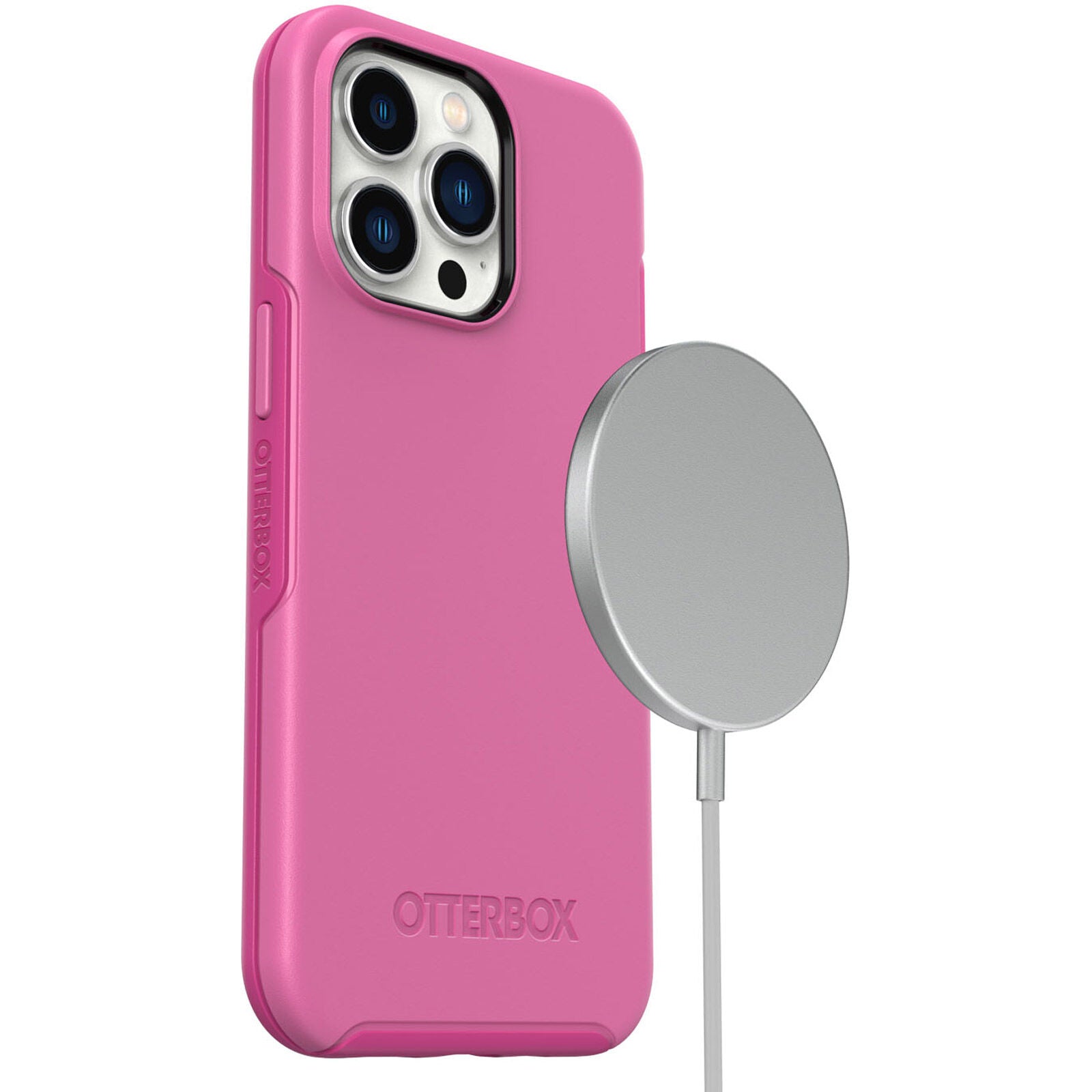 OtterBox SYMMETRY SERIES+ Case w/MagSafe for Apple iPhone 13 Pro - Strawberry Pink (New)