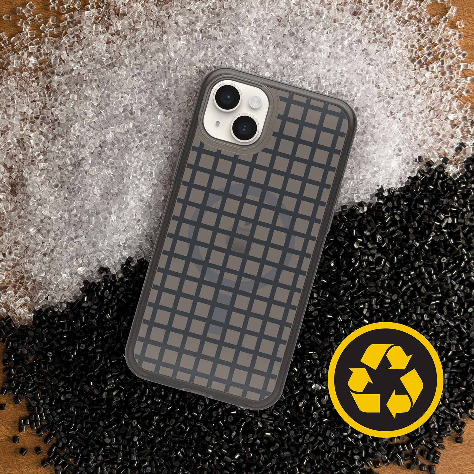 OtterBox SYMMETRY SERIES+ Case with MagSafe iPhone 14 Plus - Window Pane Black (New)