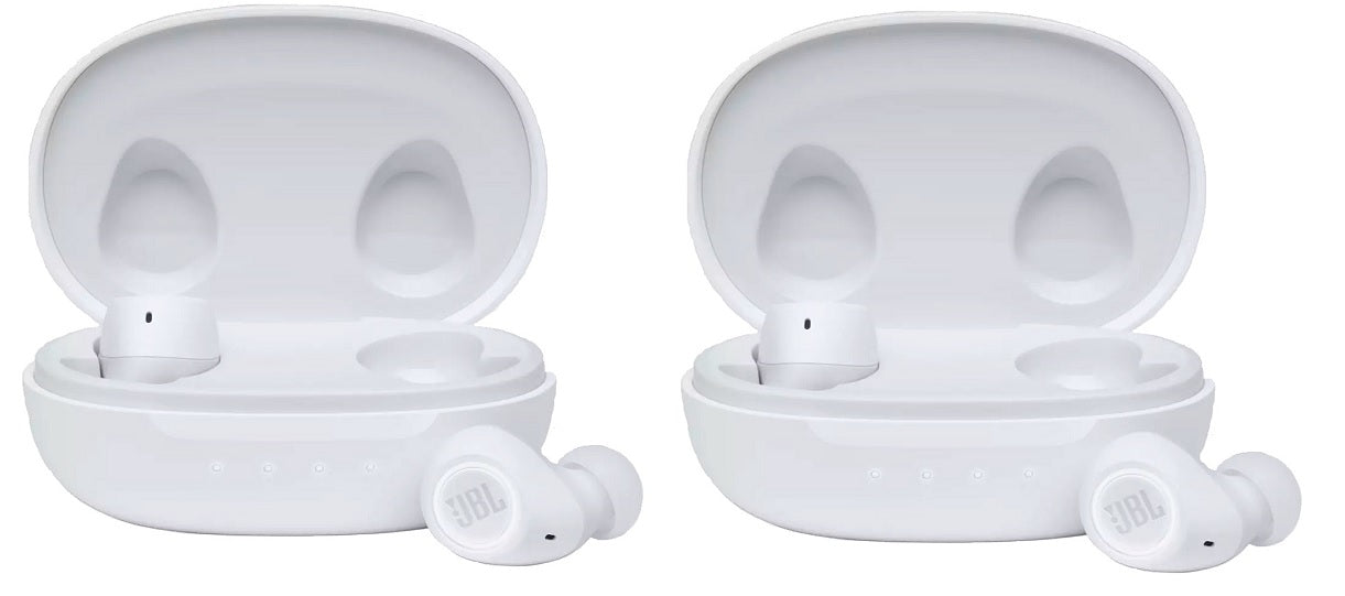 TWO PACK JBL Free II True Wireless In-Ear Bluetooth Headphones (2nd Gen) - White (New)